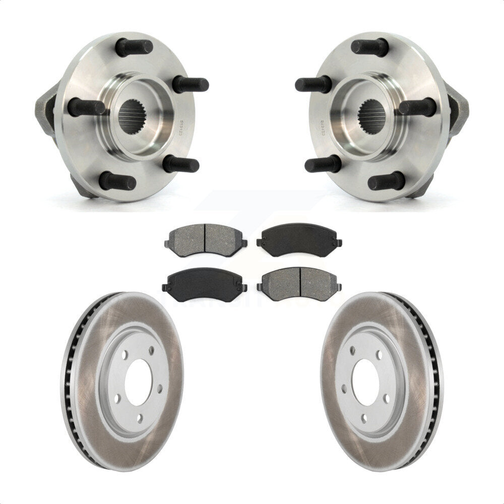 Kit de Rotor et plaquettes de frein revêtus de roulement de moyeu avant, pour Dodge Grand Caravan Chrysler