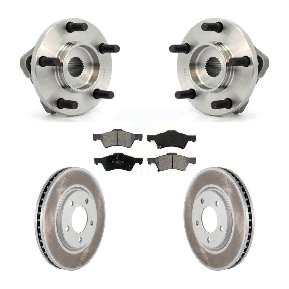 Kit de plaquettes de Rotor de frein, manteau de roulement de moyeu avant, pour Dodge Grand Caravan Chrysler Tow