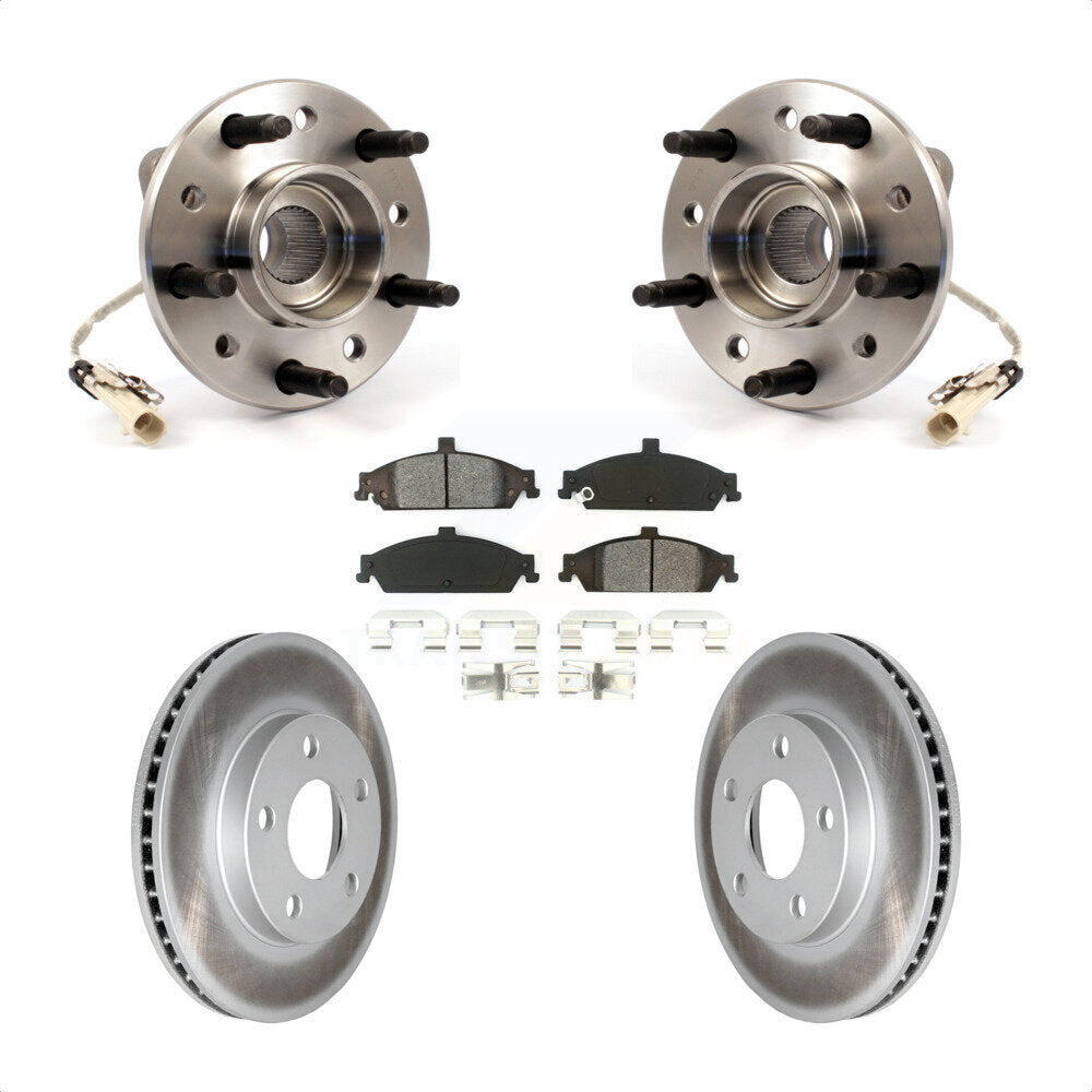 Kit de plaquettes de Rotor de frein, manteau de roulement de moyeu avant, pour Pontiac Grand Am Chevrolet Malib