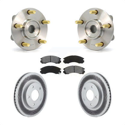 Kit de rotor et de plaquettes de frein enduits de roulement de moyeu avant pour Mitsubishi Eclipse 2000 3.0
