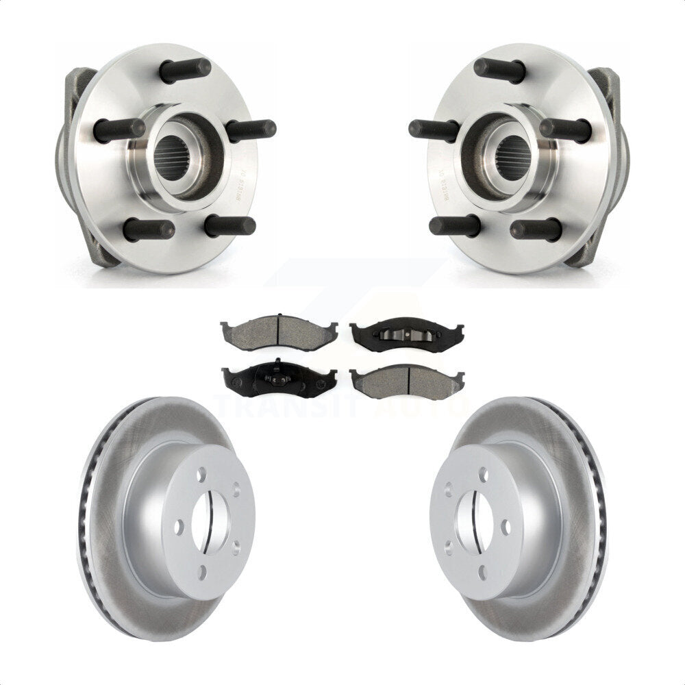 Kit de plaquettes de Rotor de frein à disque enduit de roulement de moyeu avant pour Jeep Wrangler Cherokee T