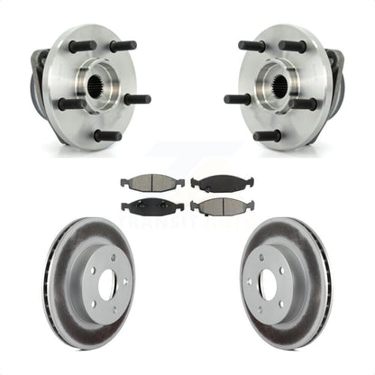 Kit de rotor et de plaquettes de frein revêtus d'assemblage de roulement de moyeu avant pour Jeep Grand Cheroke