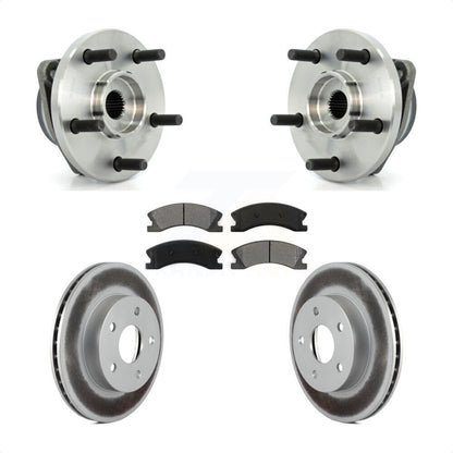 Kit de rotor et de plaquettes de frein revêtus d'assemblage de roulement de moyeu avant pour Jeep Grand Cheroke