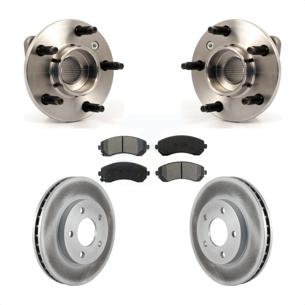 Kit de plaquettes de Rotor de frein enduites de roulement de moyeu avant, pour Buick rendez-vous Pontiac Azte