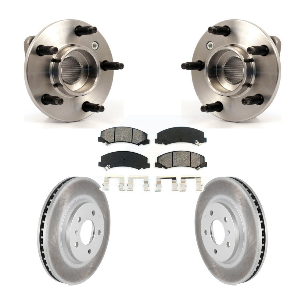 Kit de Rotor et plaquettes de frein revêtus de roulement de moyeu avant, pour Chevrolet Impala Monte Carl
