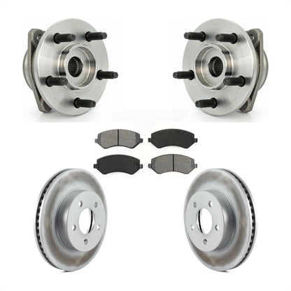 Kit de plaquettes de rotor de frein revêtues de roulement de moyeu avant, pour Jeep Liberty non AB 2002 – 2005
