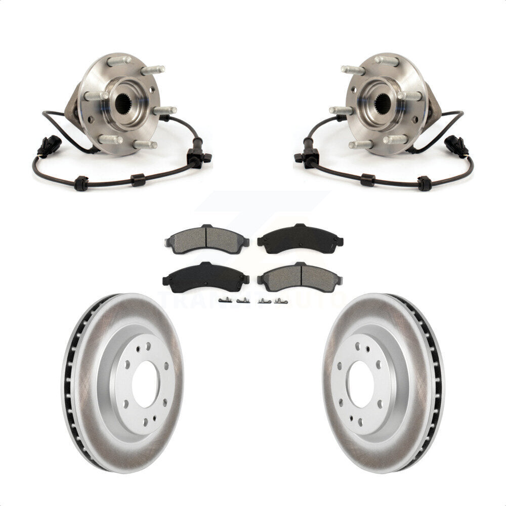 Kit de plaquettes de Rotor de frein enduit de roulement de moyeu avant, pour GMC envoyé Chevrolet Trailblaze