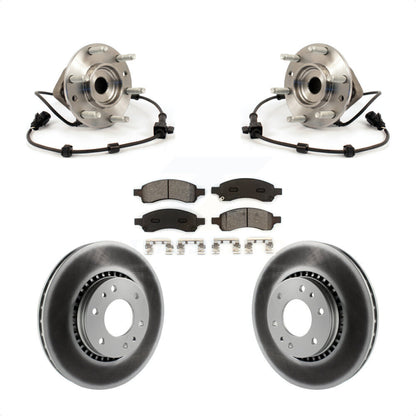 Kit de plaquettes de Rotor de frein revêtues de roulement de moyeu avant, pour Chevrolet Trailblazer GMC Envo