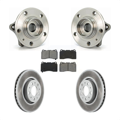 Kit de plaquettes de rotor de frein enduites d'assemblage de roulement de moyeu avant pour Volvo V70 2005-2007