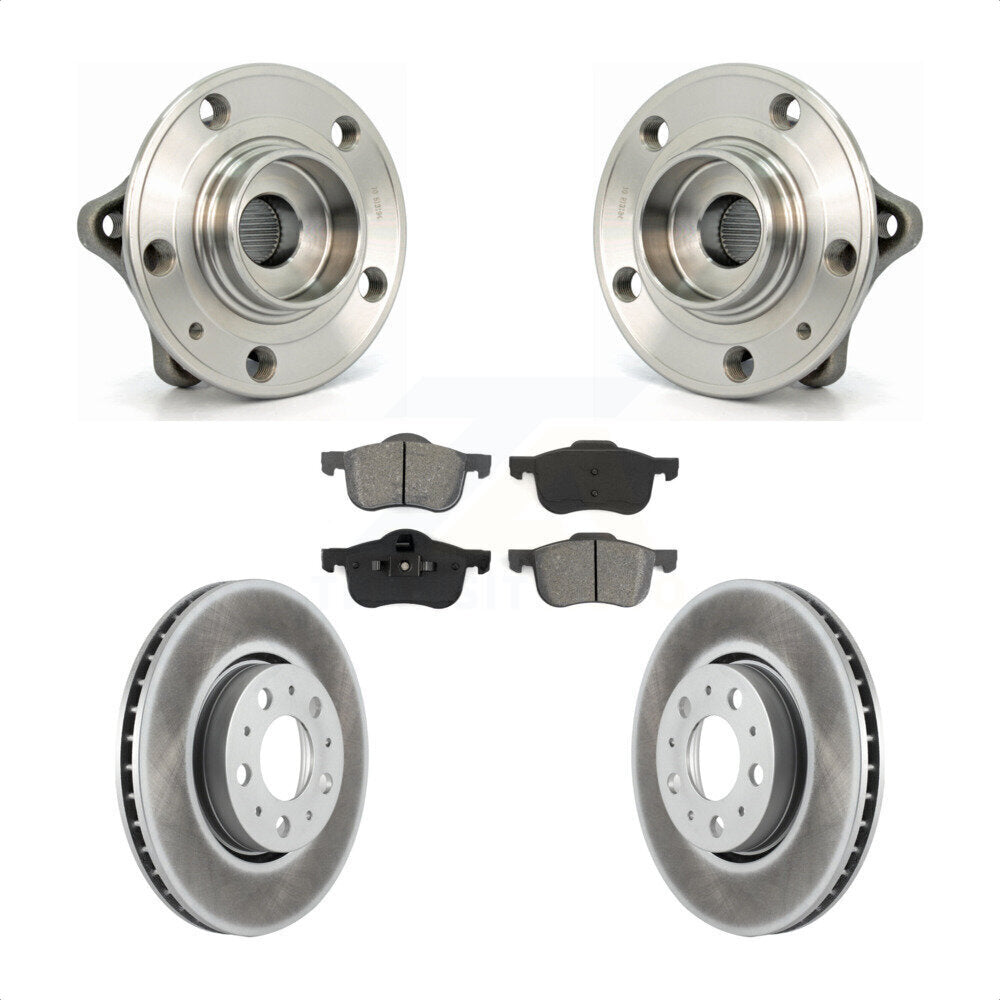 Ensemble de roulement de moyeu avant, Kit de plaquettes de Rotor de frein revêtues pour Volvo S60 XC70 V70 S8