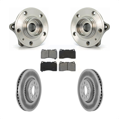 Kit de plaquettes de rotor de frein enduites d'assemblage de roulement de moyeu avant pour Volvo V70 2005-2007