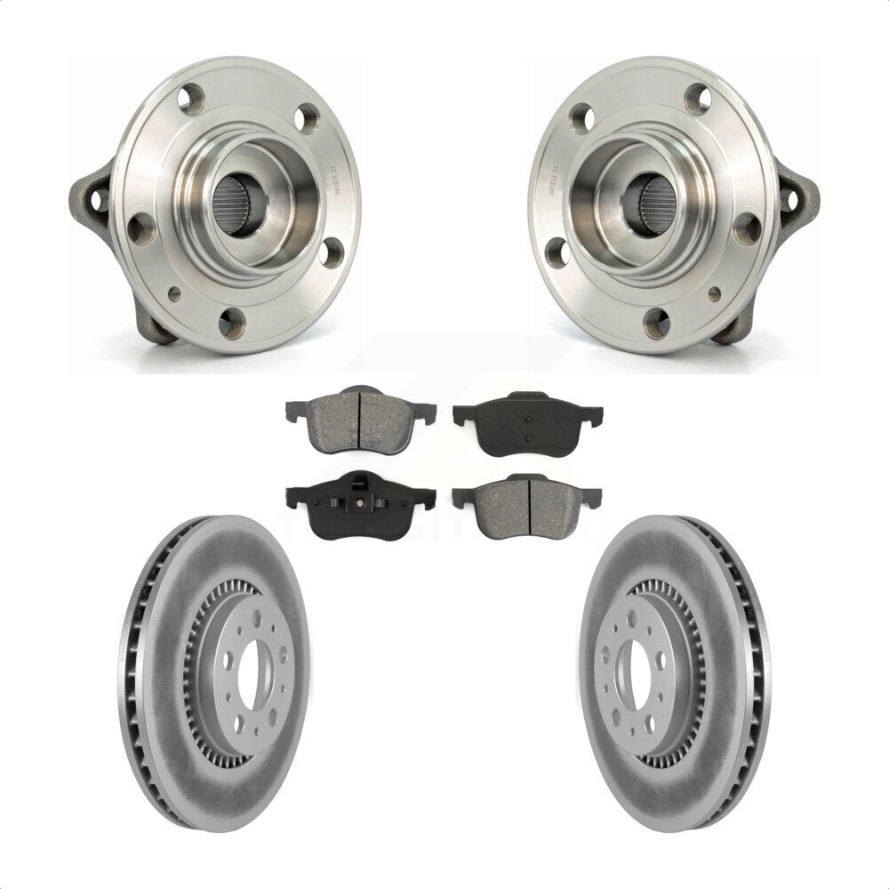 Ensemble de roulement de moyeu avant, Kit de plaquettes de Rotor de frein revêtues pour Volvo S60 XC70 V70 S8