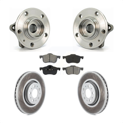 Kit de rotors et plaquettes de frein à disque enduits d'assemblage de roulement de moyeu avant pour Volvo S60