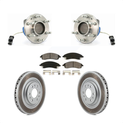 Kit de plaquettes de Rotor de frein à disque revêtu de roulement de moyeu avant, pour Cadillac SRX RW 2004 – 2009