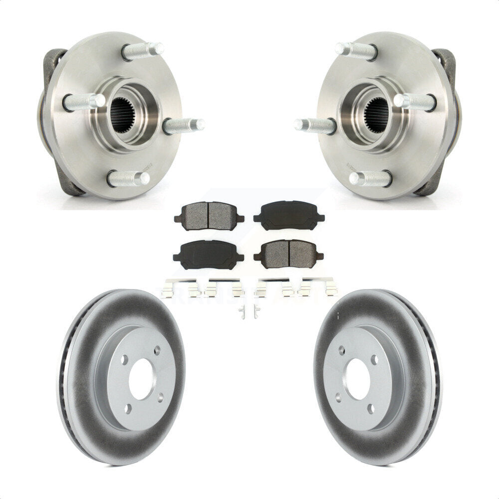 Kit de plaquettes de Rotor de frein enduites de roulement de moyeu avant, pour Chevrolet Cobalt Saturn Ion G