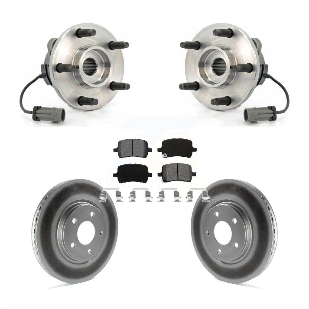 Kit de Rotor et de plaquettes de frein enduits de roulement de moyeu avant, pour Chevrolet Cobalt Saturn Io