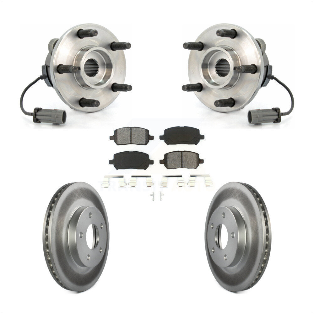 Kit de Rotor et de plaquettes de frein enduits de roulement de moyeu avant, pour Chevrolet Cobalt Pontiac G
