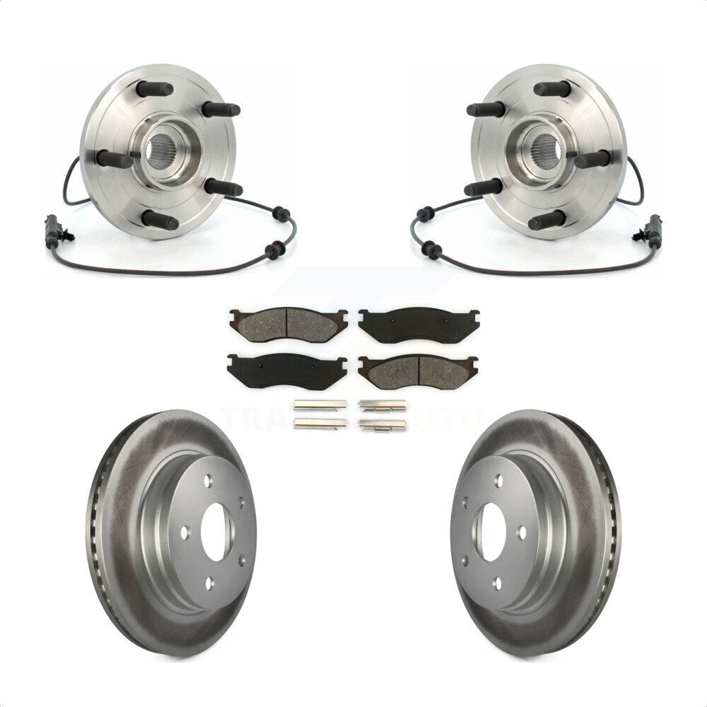 Kit de plaquettes de rotor de frein, ensemble de roulements de moyeu avant, pour Dodge Durang 2004 – 2005