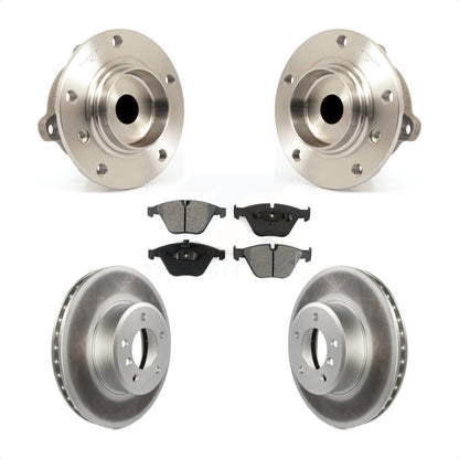 Ensemble de roulement de moyeu avant, Rotor de frein enduit et Kit de plaquettes pour BMW 530i 525i 528