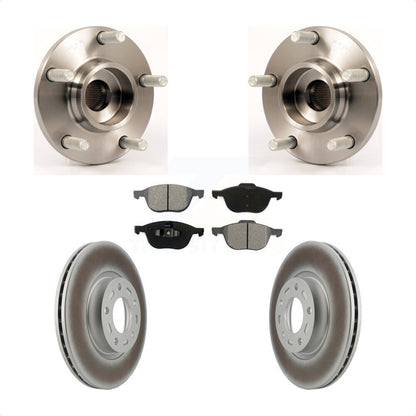 Ensemble de roulement de moyeu avant, Rotor de frein à disque revêtu et Kit de plaquettes pour Mazda 3 2.3