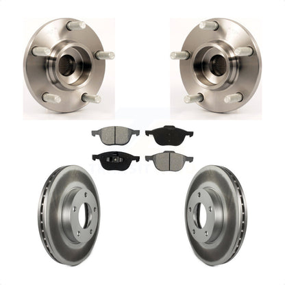 Kit de rotor et de plaquettes de frein à disque enduit d'assemblage de roulement de moyeu avant pour Mazda 3 2.0