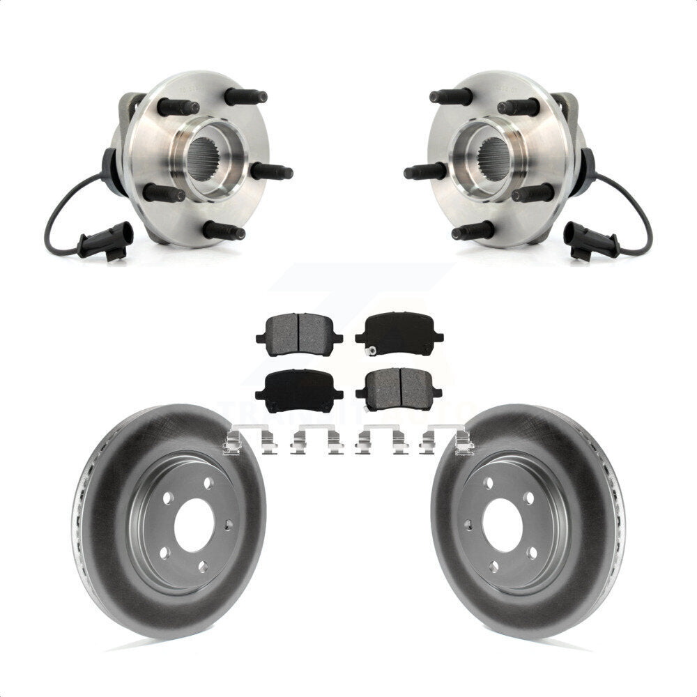 Kit de plaquettes de Rotor de frein enduit de roulement de moyeu avant, pour Chevrolet Malibu HHR Pontiac G