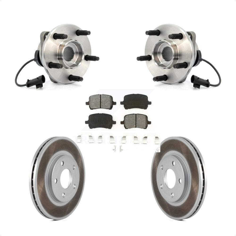 Kit de Rotor et de plaquettes de frein revêtus de roulement de moyeu avant, pour Chevrolet Malibu Pontiac G