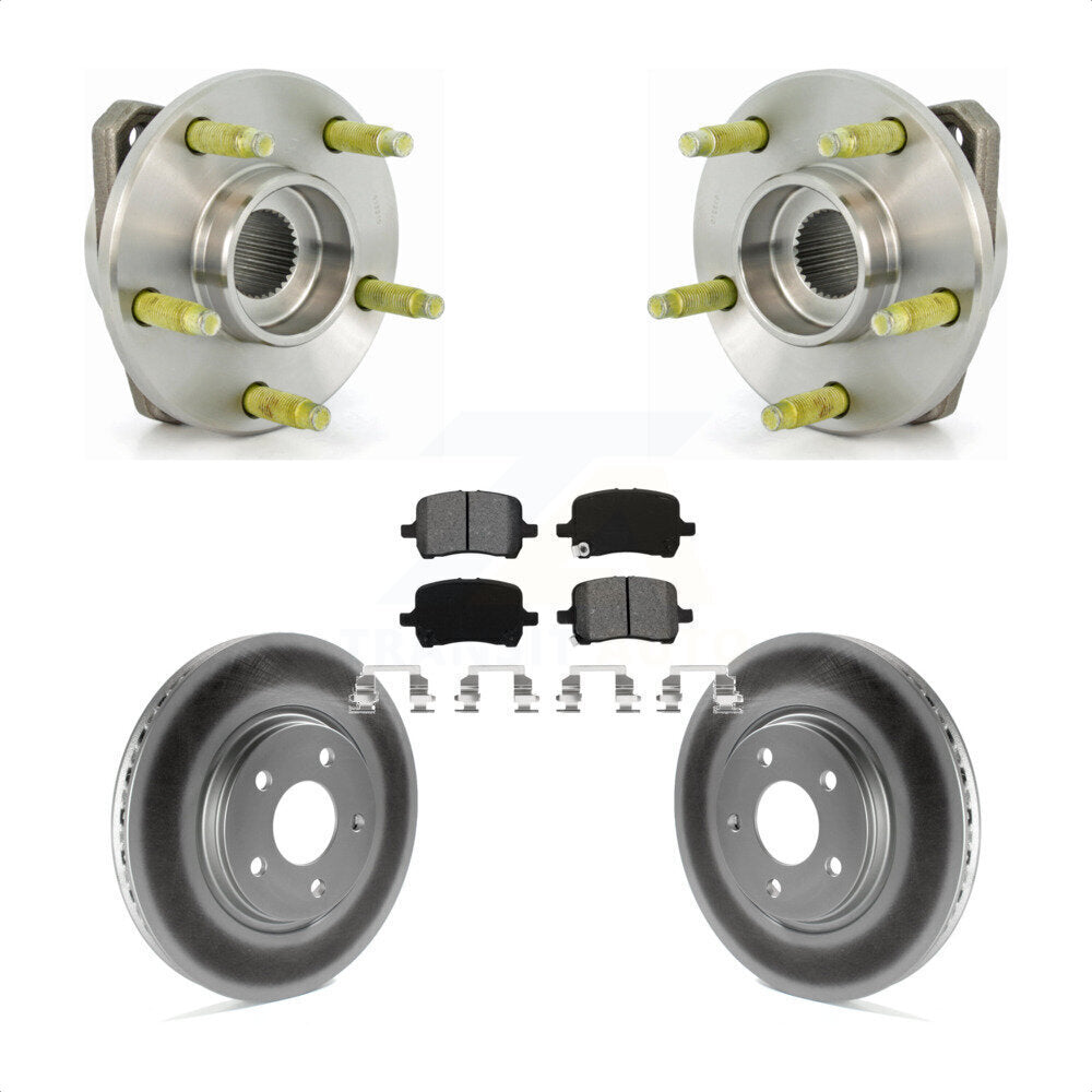 Kit de Rotor et de plaquettes de frein revêtus de roulement de moyeu avant, pour Chevrolet Malibu Pontiac G