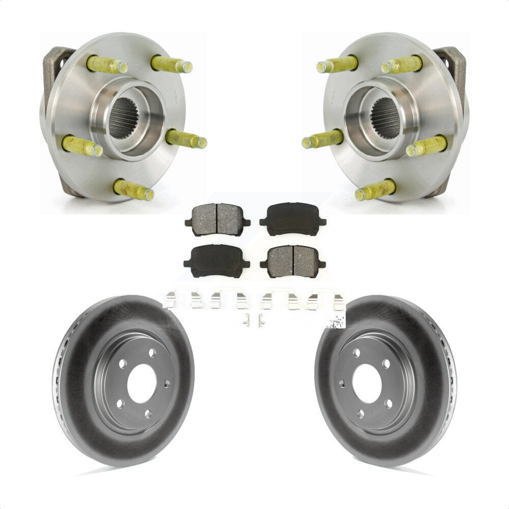 Kit de rotor et de plaquettes de frein avec roulement de moyeu avant, pour Pontiac G6 non AB 2006 – 2007