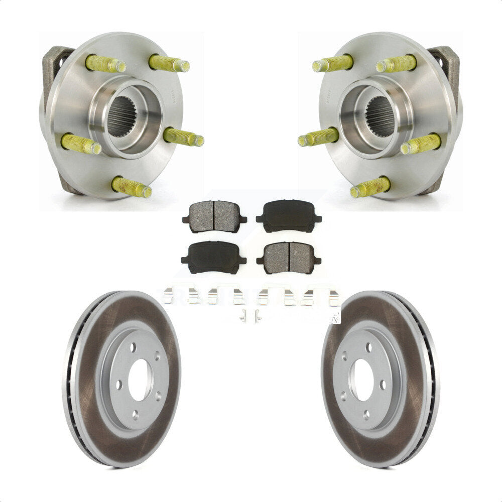 Kit de Rotor et de plaquettes de frein revêtus de roulement de moyeu avant, pour Chevrolet Malibu Pontiac G