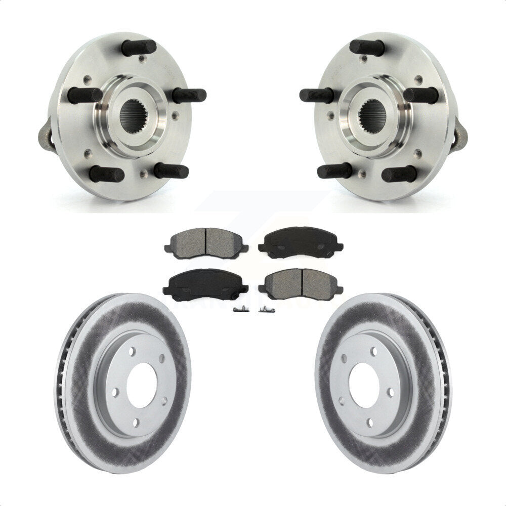 Kit de rotor de frein et de plaquettes revêtus de roulement de moyeu avant, pour Mitsubishi Galan 2010 – 2012