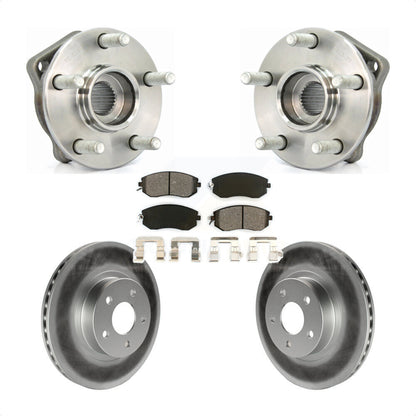 Ensemble de roulement de moyeu avant, Rotor de frein à disque revêtu et Kit de plaquettes pour Subaru Imprez