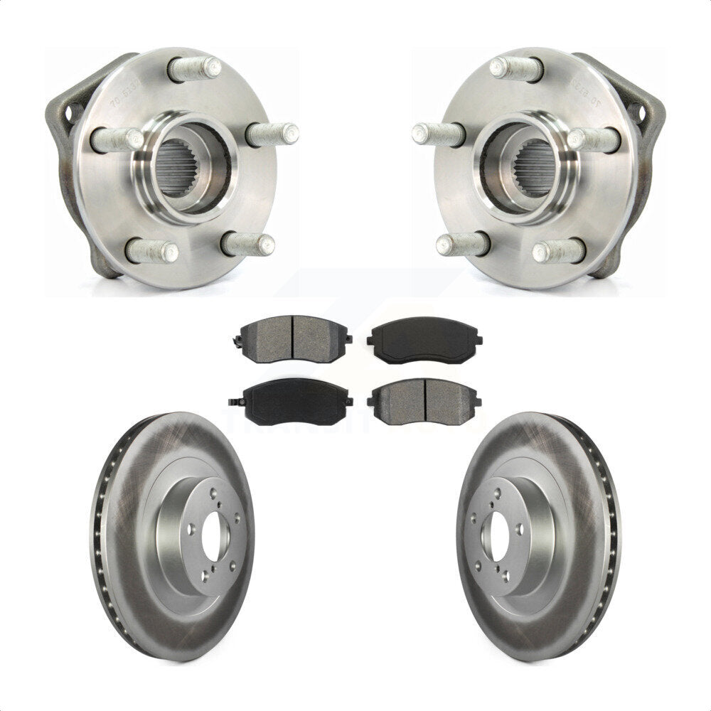 Kit de plaquettes de Rotor de frein à disque enduit de roulement de moyeu avant pour Subaru Outback Legac 2005