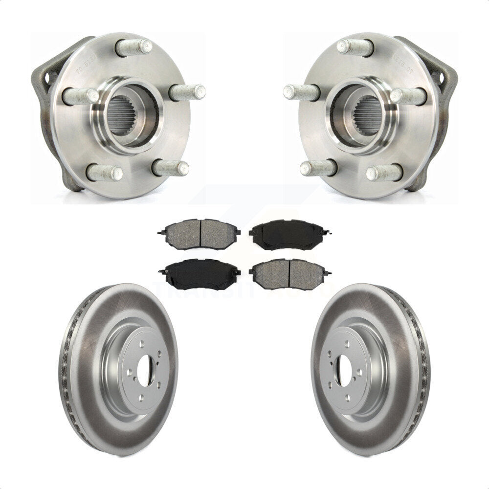 Kit de plaquettes de Rotor de frein enduites de roulement de moyeu avant, pour Subaru Outback Legacy Foreste
