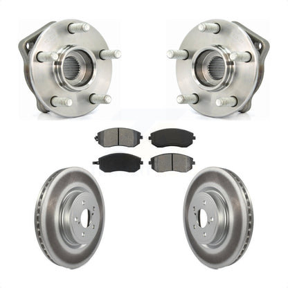 Ensemble de roulement de moyeu avant, Rotor de frein à disque revêtu et Kit de plaquettes pour Subaru Legac