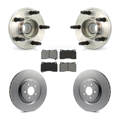 Ensemble de roulement de moyeu avant, Rotor de frein à disque revêtu et Kit de plaquettes pour Ford Mustang