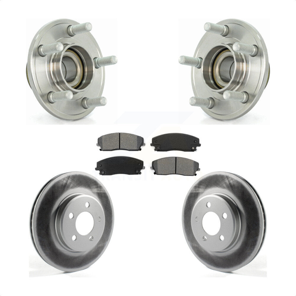 Kit de plaquettes de Rotor de frein, roulement de moyeu avant, pour Dodge Chrysler 300 Charger Magnu