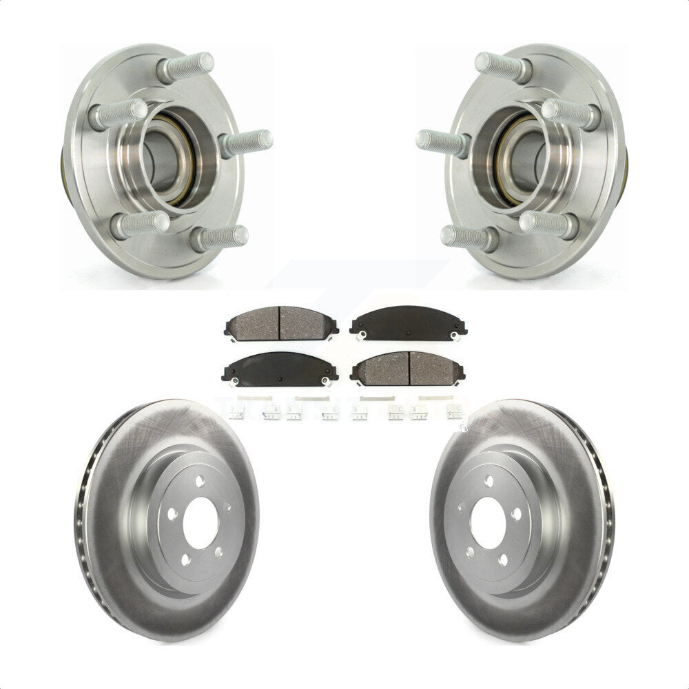 Kit de plaquettes de Rotor de frein, roulement de moyeu avant, pour Dodge Chrysler 300 Charger Magnu