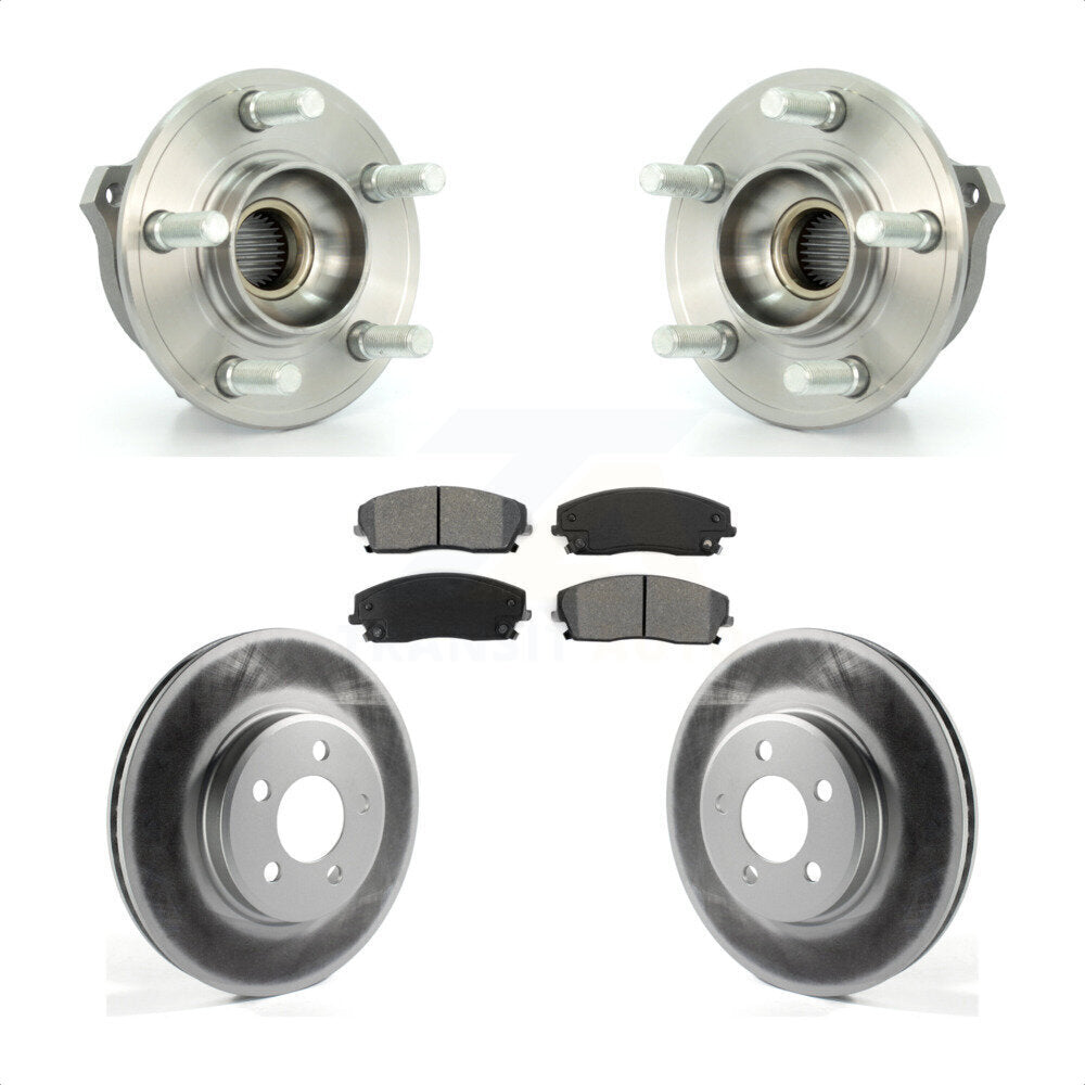 Kit de plaquettes de Rotor de frein, manteau de roulement de moyeu avant, pour Dodge Charger Chrysler 300 Magnu