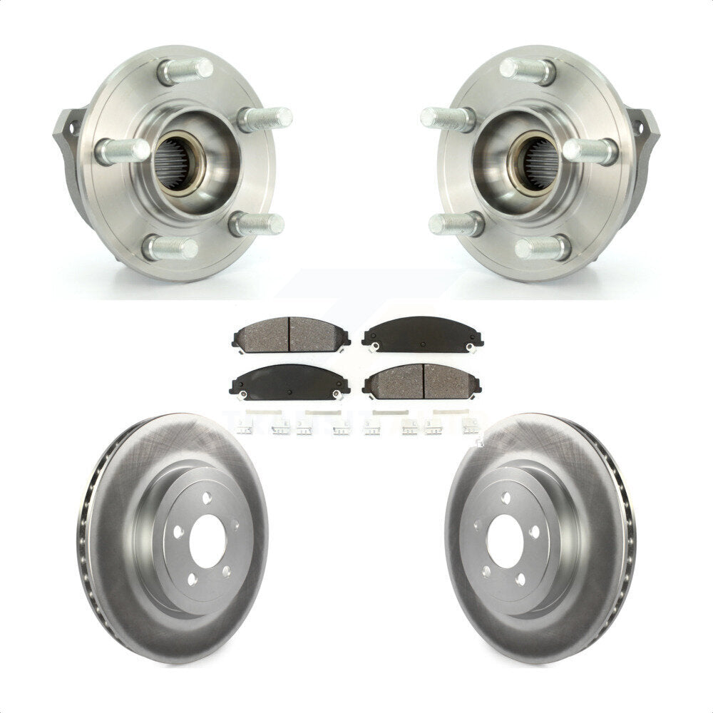 Kit de plaquettes de Rotor de frein, roulement de moyeu avant, pour Dodge Chrysler 300 Charger Magnu
