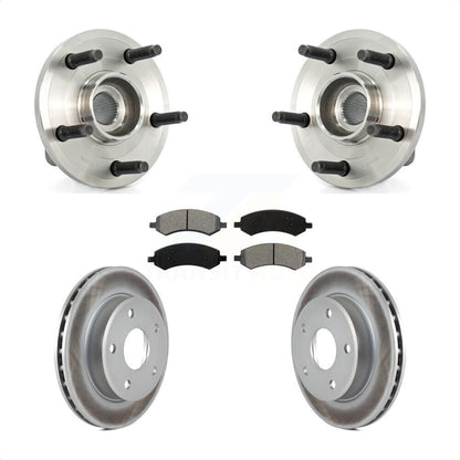 Kit de plaquettes de Rotor de frein enduites de roulement de moyeu avant, pour Dodge Dakota Mitsubishi Raide
