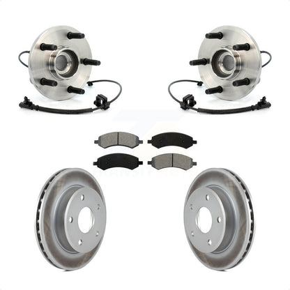 Kit de Rotor et de plaquettes de frein enduits de roulement de moyeu avant, pour Dakota Dodge Ram mitsubishi