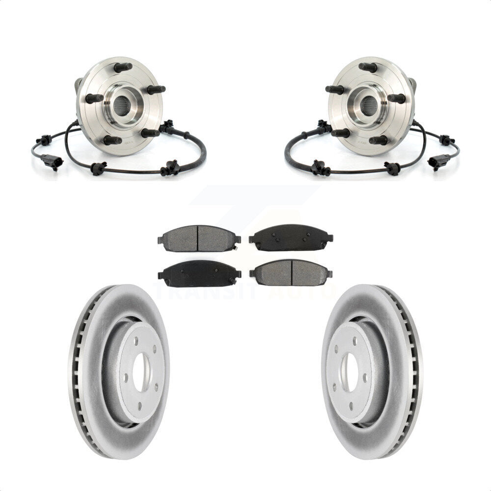 Kit de Rotor et de plaquettes de frein revêtus de roulement de moyeu avant, pour Jeep Grand Cherokee Commande