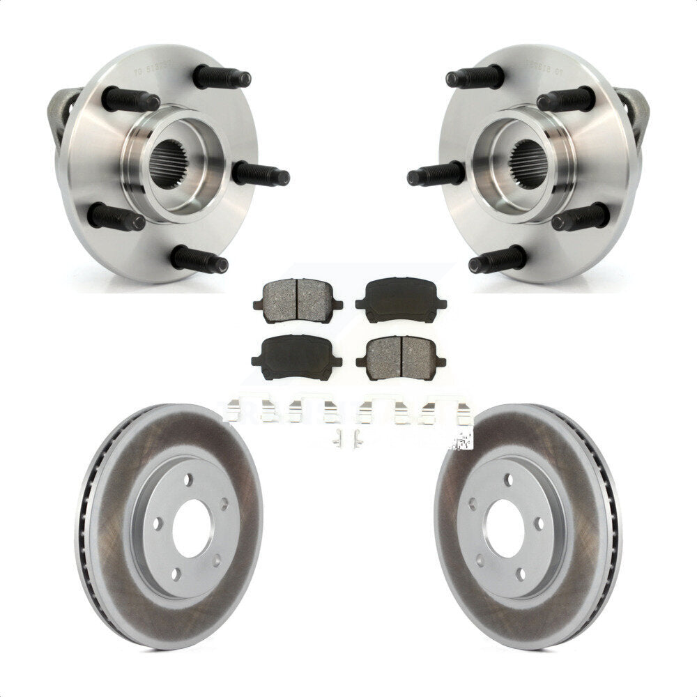 Kit de Rotor et de plaquettes de frein à disque enduit d'assemblage de roulement de moyeu avant pour Chevrolet HH