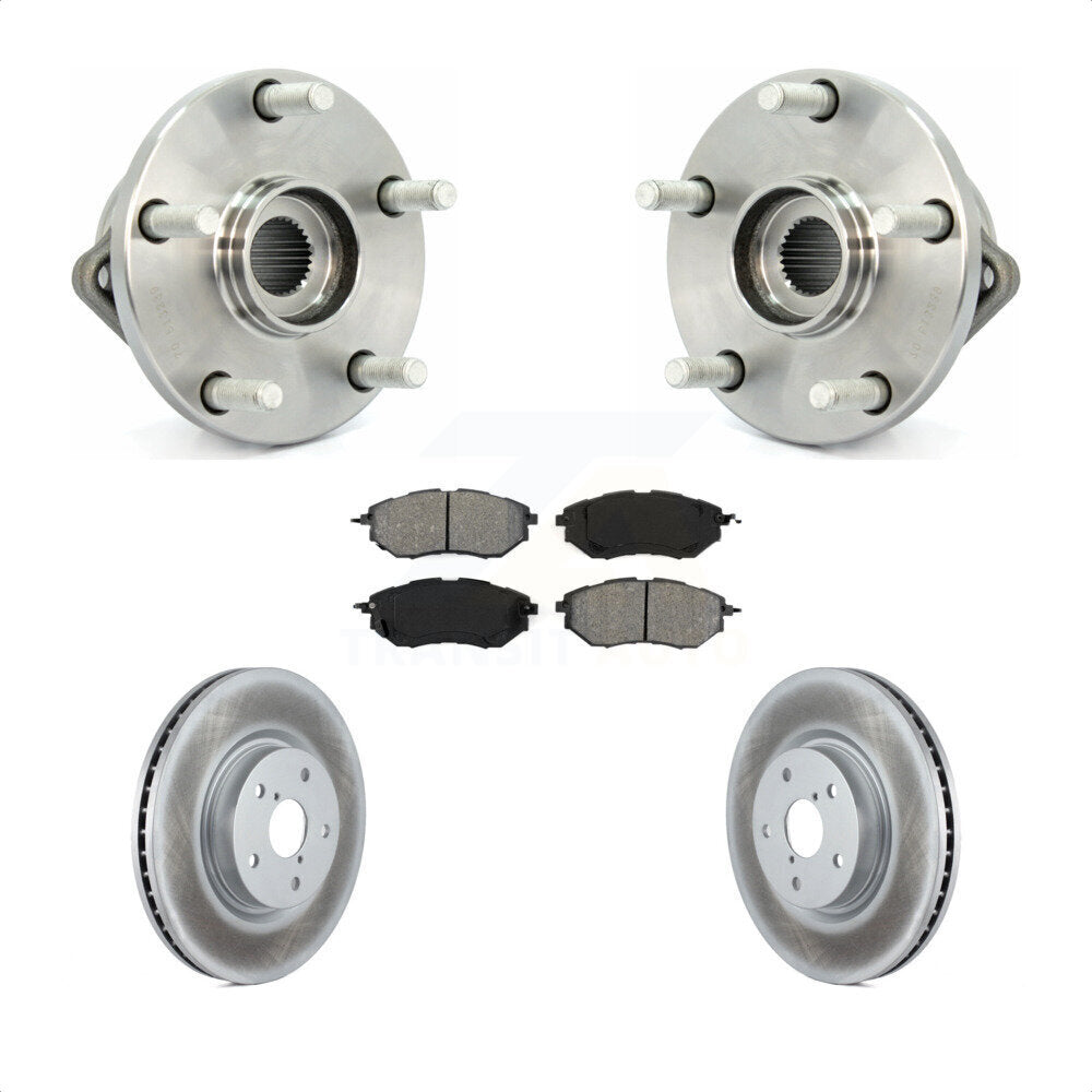 Ensemble de roulements de moyeu avant, Kit de plaquettes de Rotor de frein pour Subaru Tribec 2008 – 2014