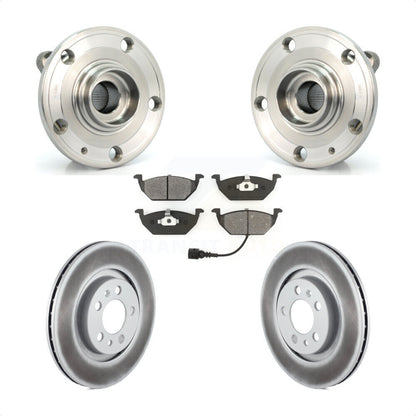 Kit de plaquettes de Rotor de frein enduites d'assemblage de roulement de moyeu avant pour Volkswagen Jetta Cit
