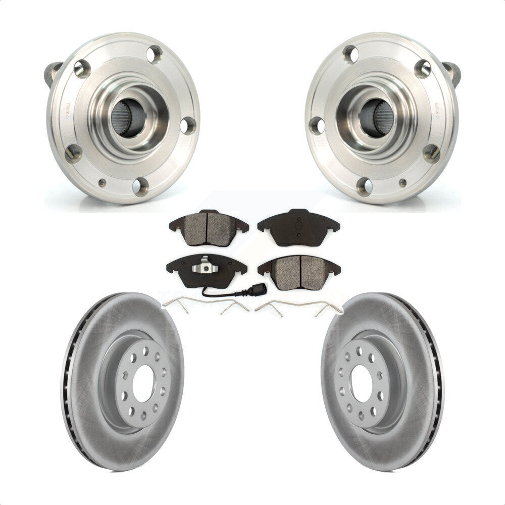 Kit de plaquettes de Rotor de frein, roulement de moyeu avant, pour Volkswagen Jetta Beetle Audi GT
