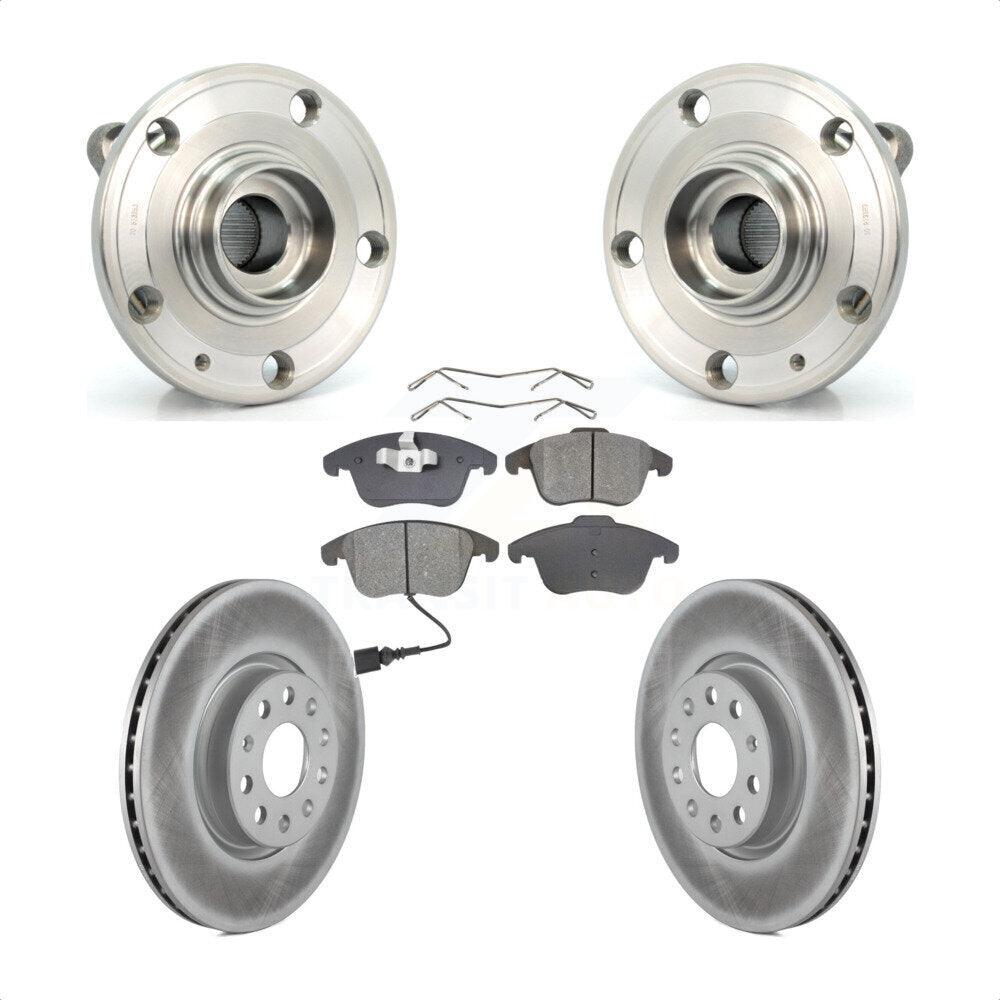 Kit de plaquettes de Rotor de frein, roulement de moyeu avant, pour Volkswagen Tiguan Passat Audi Q