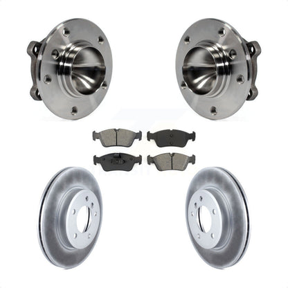 Ensemble de roulement de moyeu avant, Rotor de frein à disque revêtu et Kit de plaquettes pour BMW 325C 2006