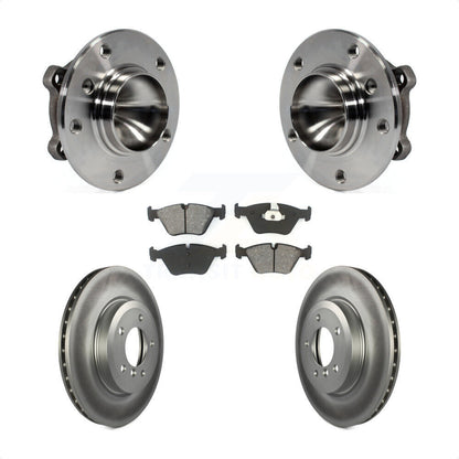 Ensemble de roulement de moyeu avant, Rotor de frein à disque revêtu et Kit de plaquettes pour BMW 330C 2006
